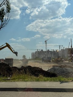 Новый район Луганска: Строительство жилых домов и дорог